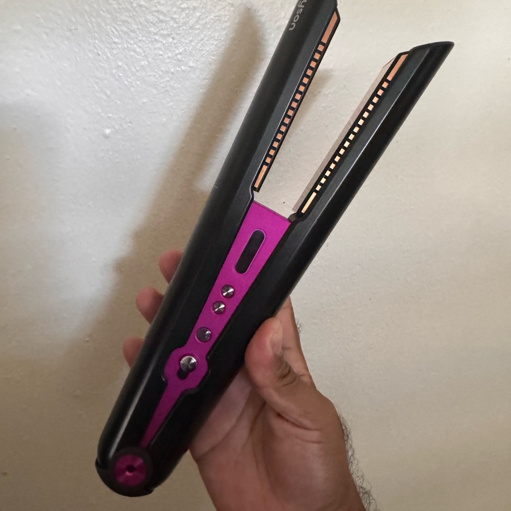 Dyson Black and Pink Hair Straightener